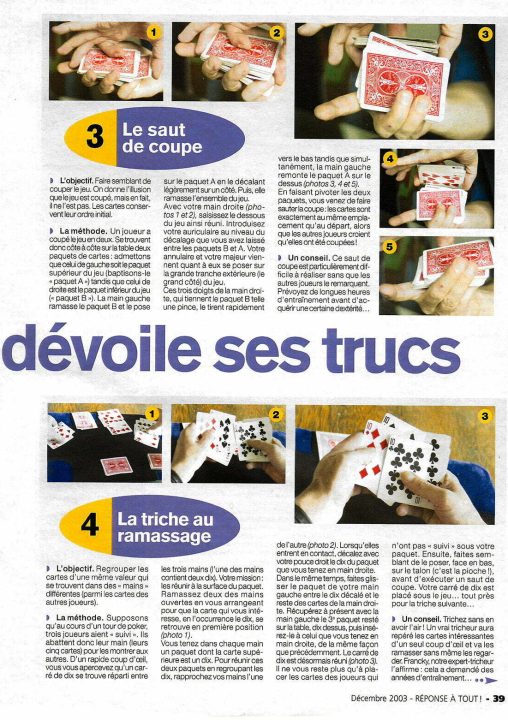 Francky Le Tricheur triche magie cartes évenementiel spectacle